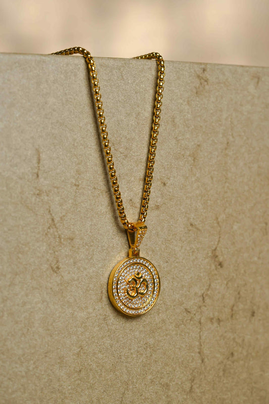 🕉️ Om Symbol Pendant With Chain (Unisex)