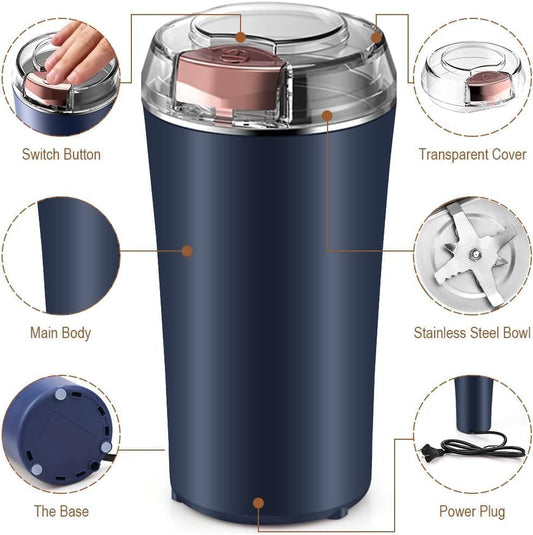 Portable Coffee & Spice Grinder | 300W Powerful Output